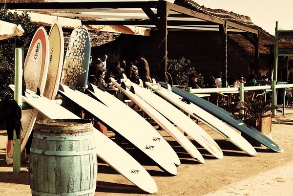 Surfboards simply belong to El Palmar Andalusia