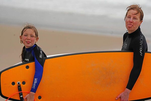 Surf courses for families at A-Frame Surfcamp in Spain