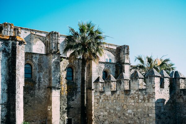 Castle in Vejer at a frame surfcamp andalusia