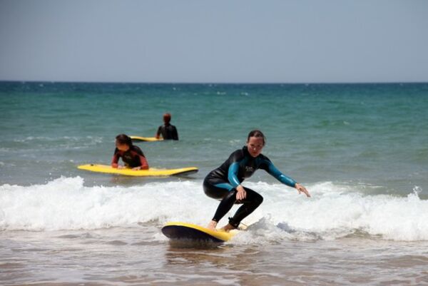 Surf lessons for all levels at the A-Frame Surfcamp in Spain