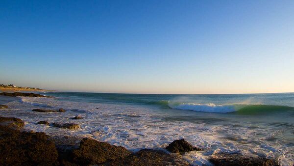 Great waves for surfing in El Palmar Andalusia