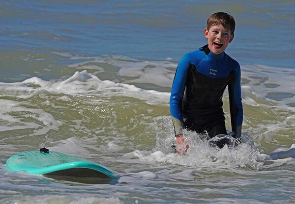 Surf courses for children in the A-Frame Surfcamp for families in Spain