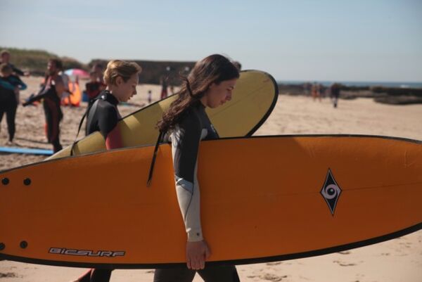 Surf classes for all levels at the A-Frame Surfcamp in Spain