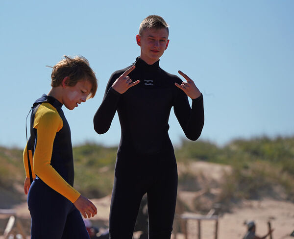 Surf courses for children in the A-Frame Surfcamp for families in Europe